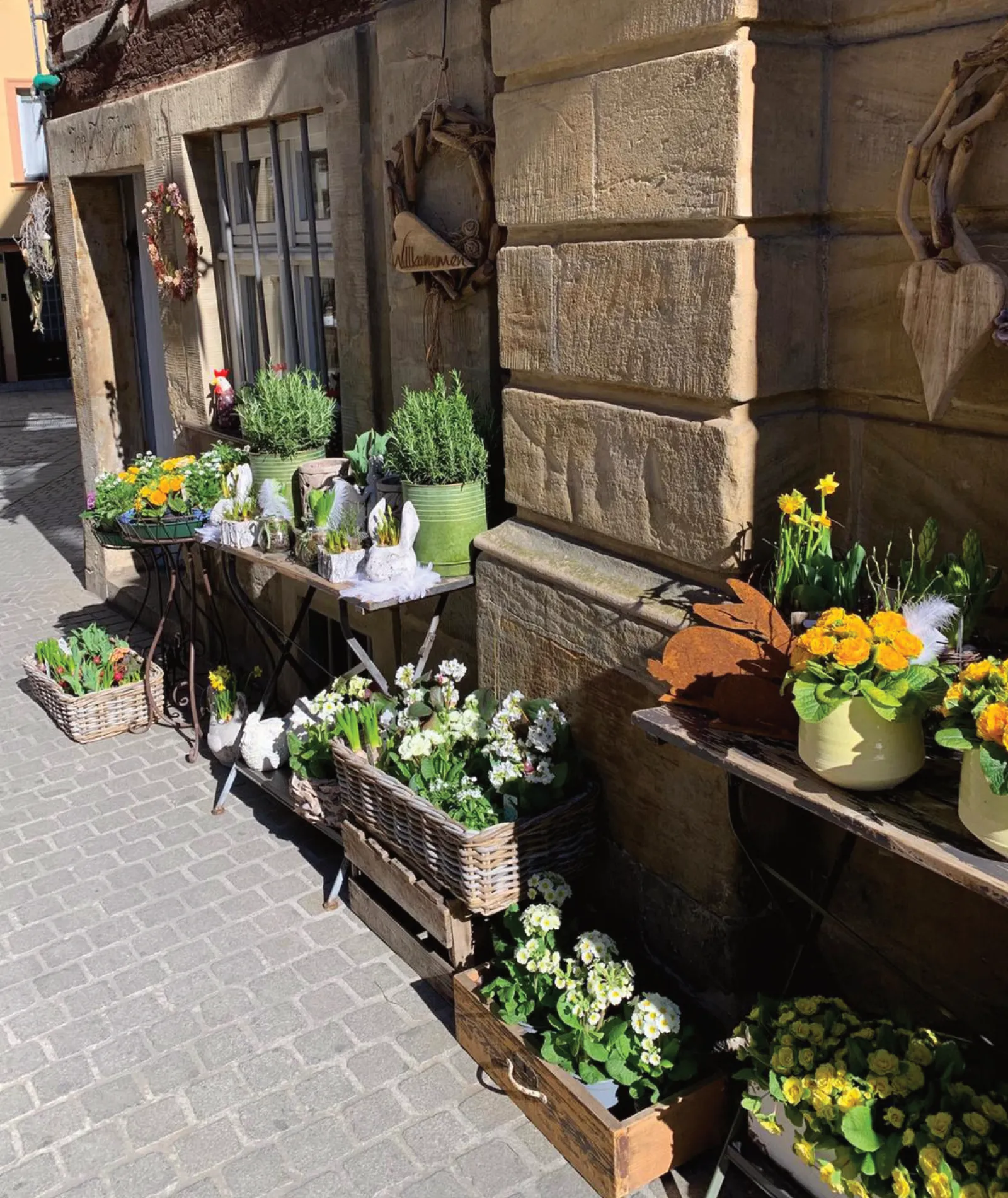 Aussenansicht des Blumenladens Bamberg